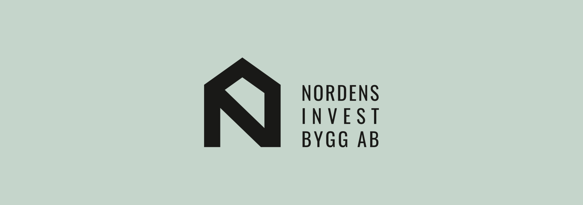 Nordens Invest Bygg AB: husmärket med företagsnamnet bredvid.